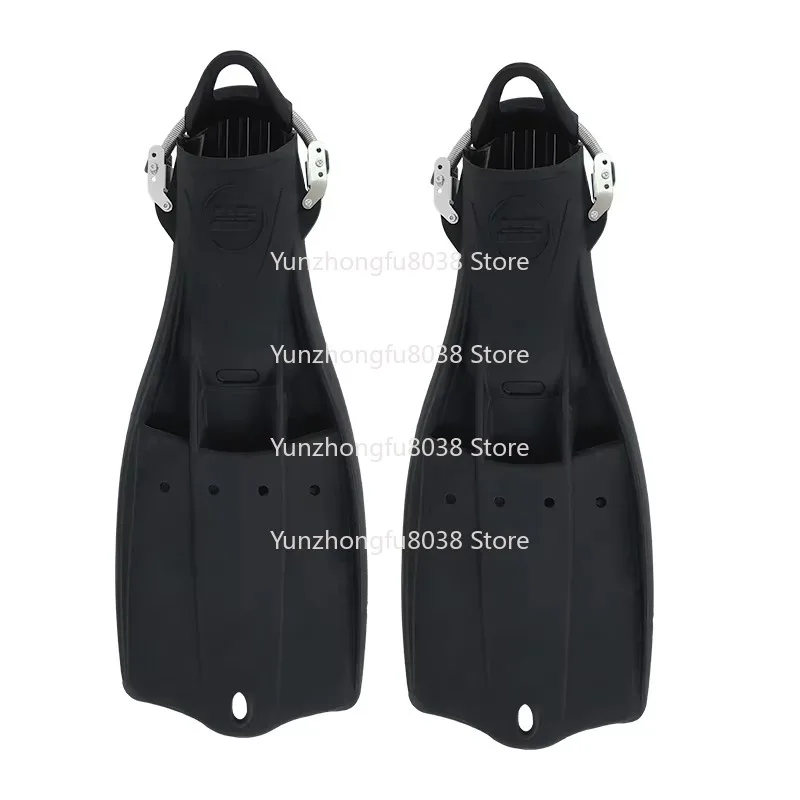 GT100 Open Heel Fin, Rubber Stainless Steel, Open Heel Fin