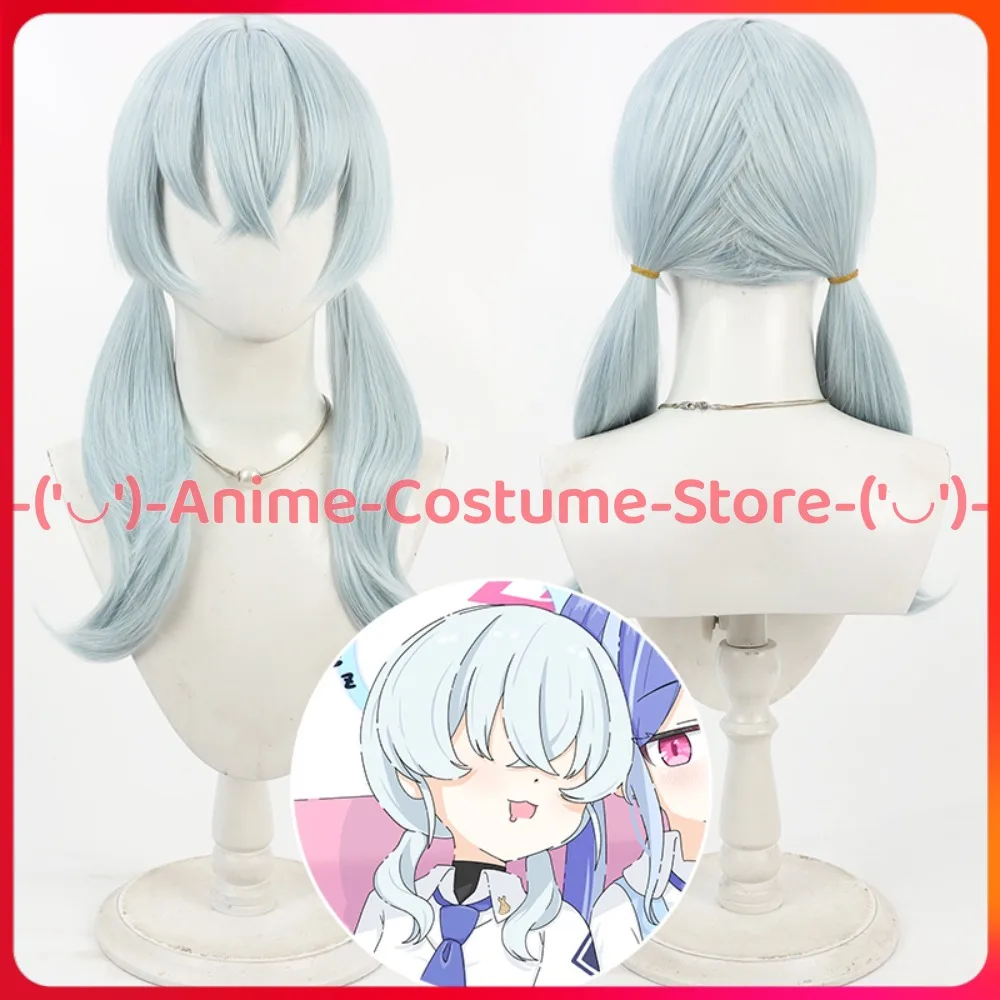 

Blue Archive Valkyrie Police Academy Zako-chan Cosplay Wig Game Character Halloween Carnival Party Costume Wigs Synthetic Hair