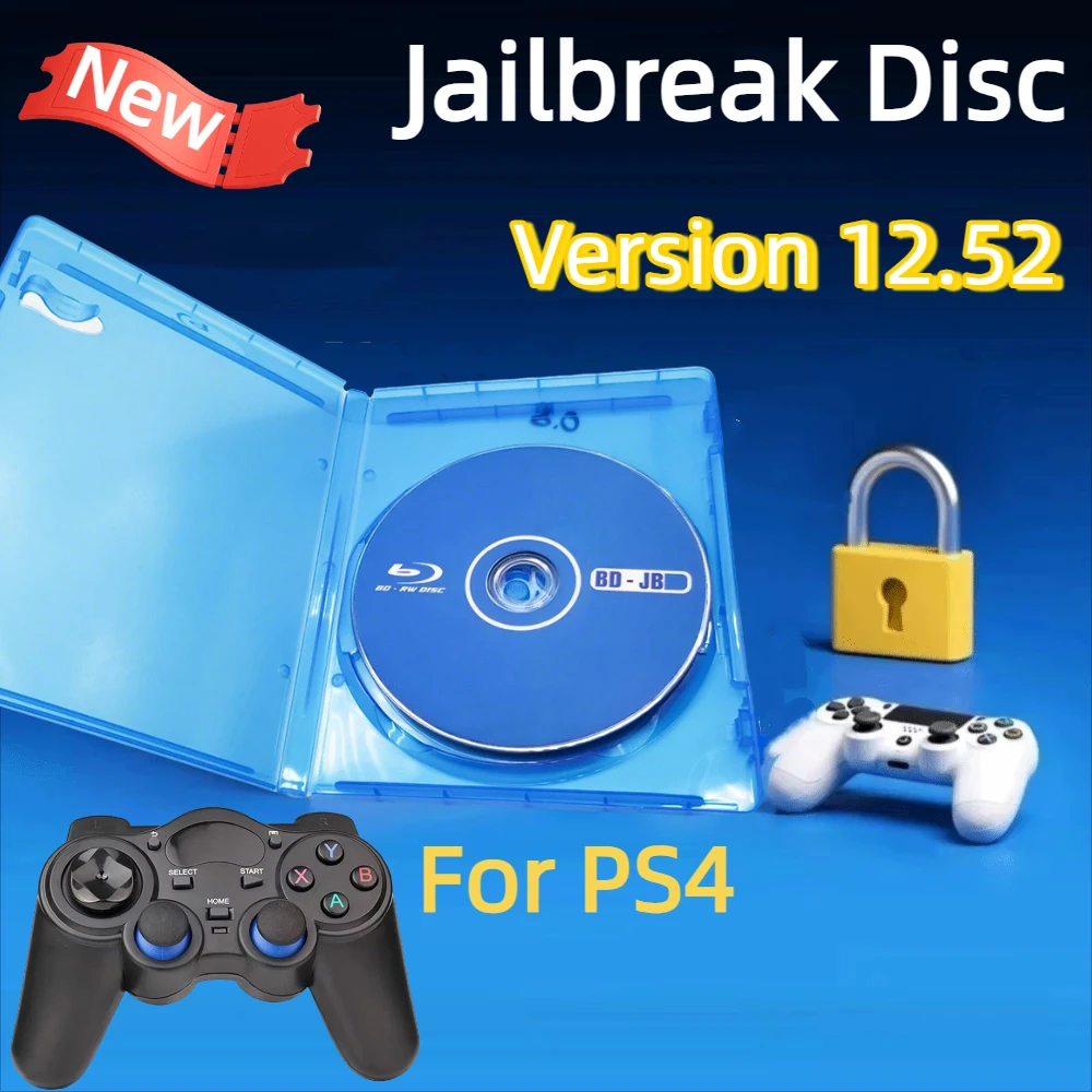 Disco Jailbreak para PS4, disco de CD de arranque avanzado todo en uno para firmware 9,0-12,02 consola de juegos PS4, disco de arranque de alta gama 2026