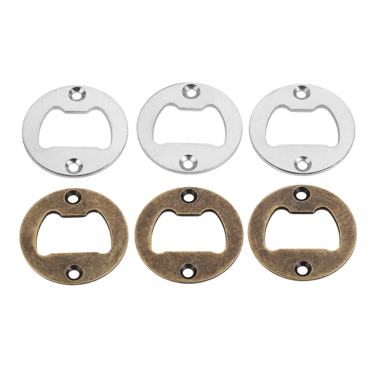 10Sets 40Mm Diy Bier Flesopener Insert Kits Voor Hars Schimmel Muur Opknoping Wijn Bier Flesopeners Met schroeven Keuken Bar Tool