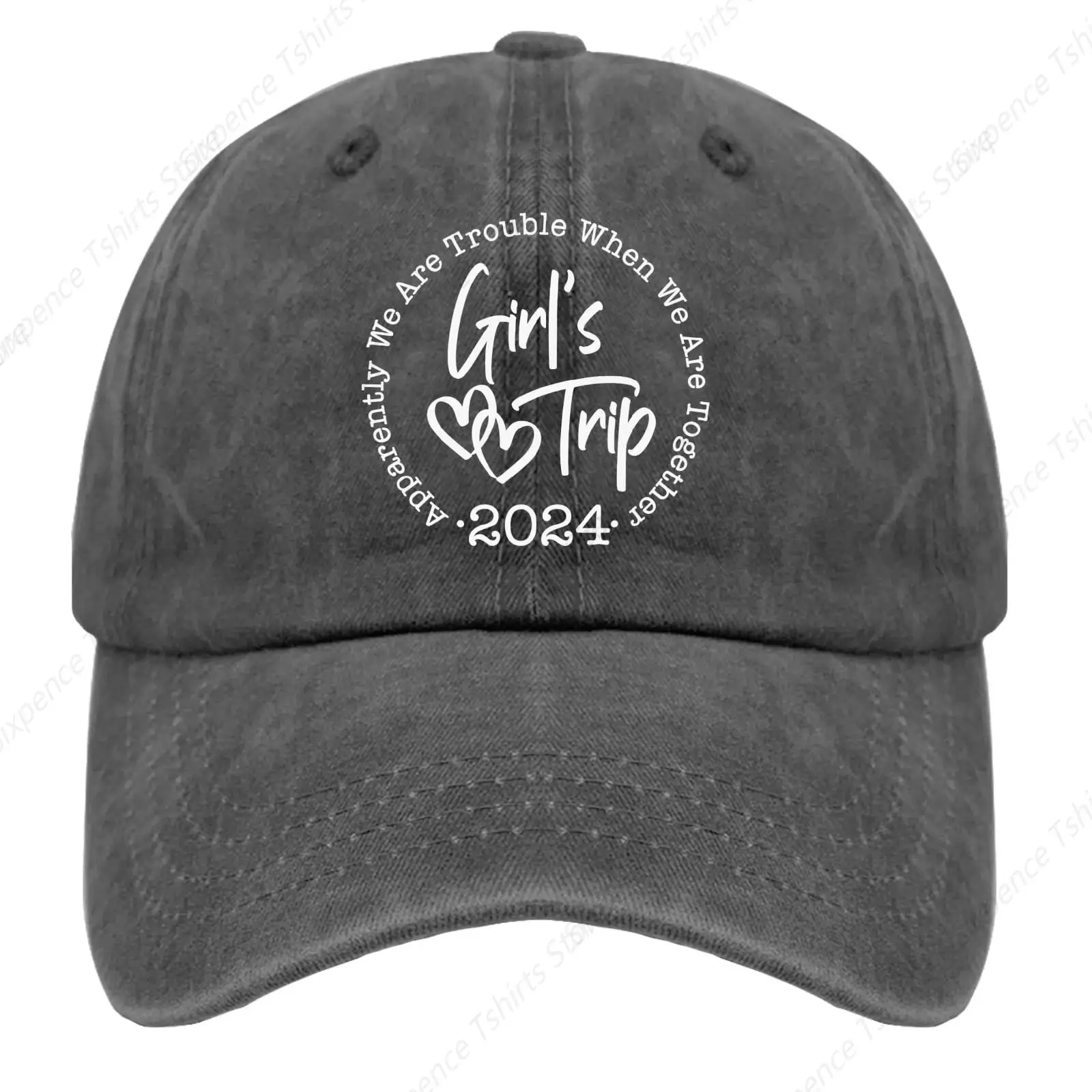 Girl's Trip 2024 Hat Runners Hat Pigment Black Hat for Women Gifts for Boyfriends Baseball Hats