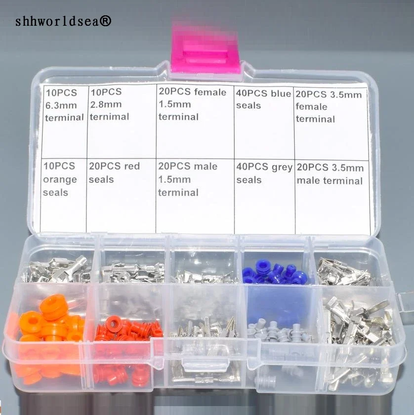 

shhworldsea 1.5/3.5 series auto electrical female and male wire terminal 964274-2 964269-2 929939-3 964286-1 964296-1 for vw
