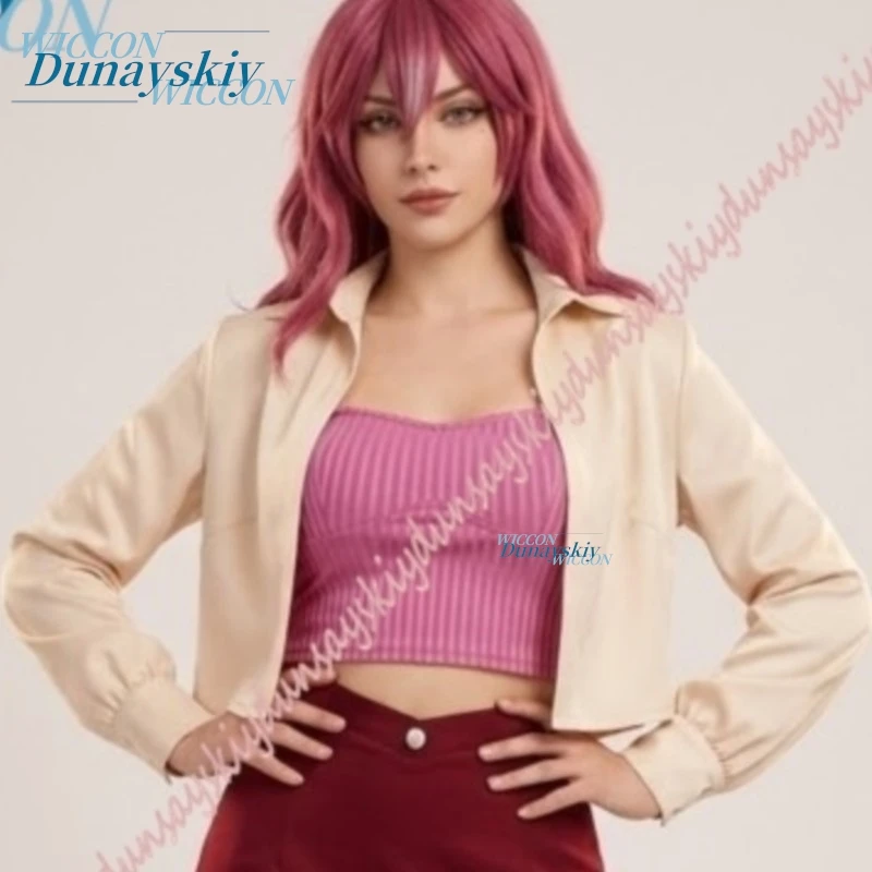 

Anime Marriagetoxin Flowers Arashiyama Kimie Cosplay Costume Set Role Play Outfit Twist Front Knee Length Bodycon Skirt Sexy Cos