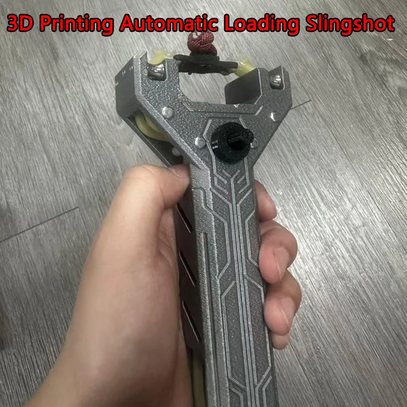 1PC Lightweight and Durable Automatic Rapid Fire Slingshot Portable Outdoor Hunting Tool