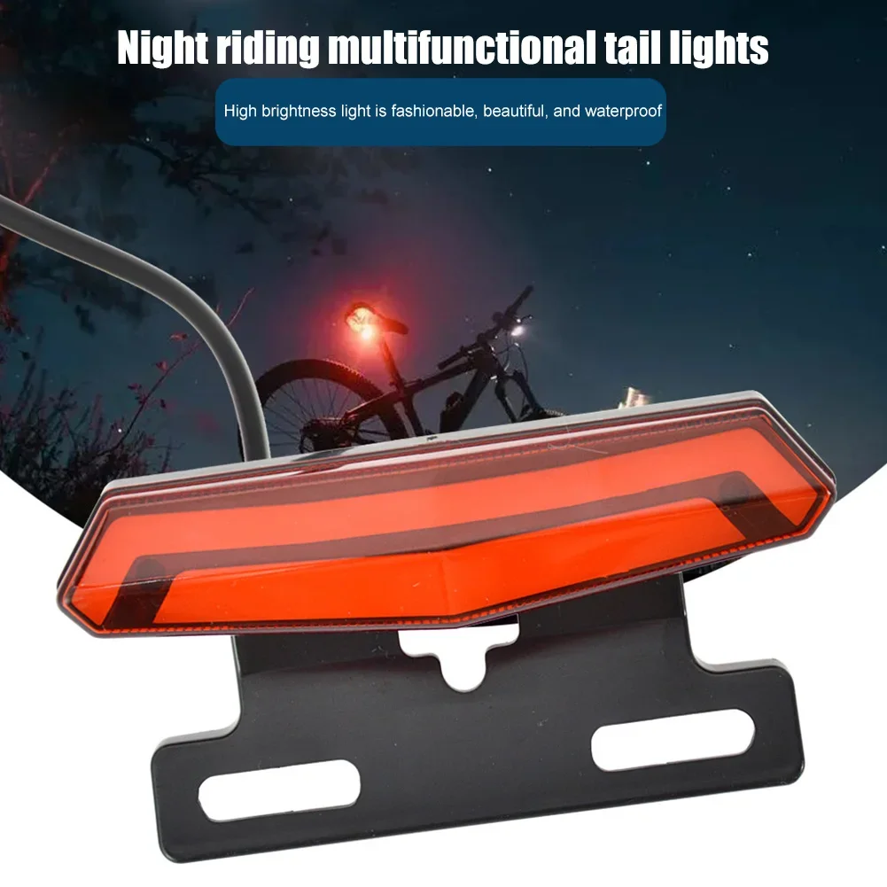 Electric Bike Front Rear Light Set Electric Bicycle Horn Headlight Switch Energy Saving Easy Installation Bicycle Accessories