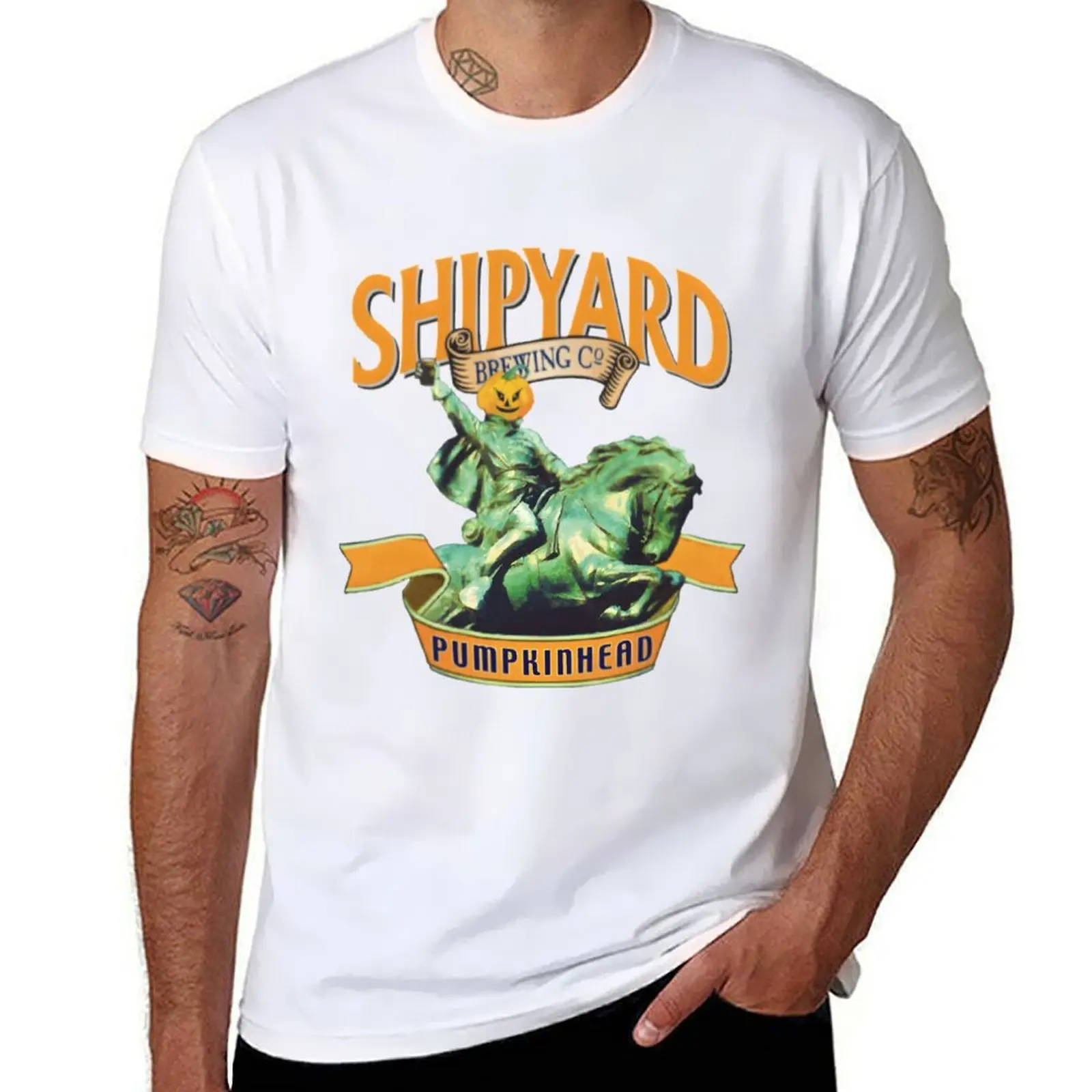 

Shipyard Brewing Pumpkinhead Essential T-Shirt anime t shirts for man cotton t shirt pack T-Shirt