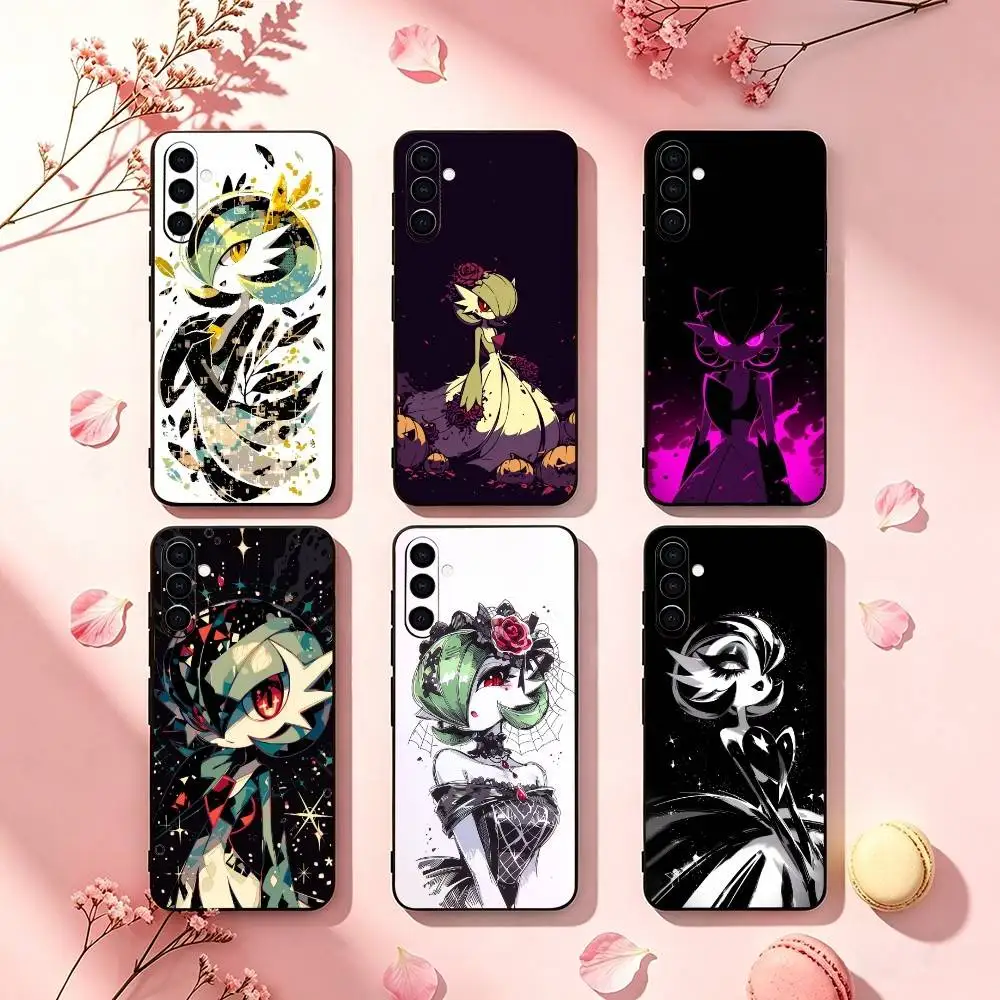 Pokemons G-Gardevoir Cute Phone Case For Samsung Galaxy A73,A72,A71,A70,A53,A52,A51,Soft Silicone Black Cover