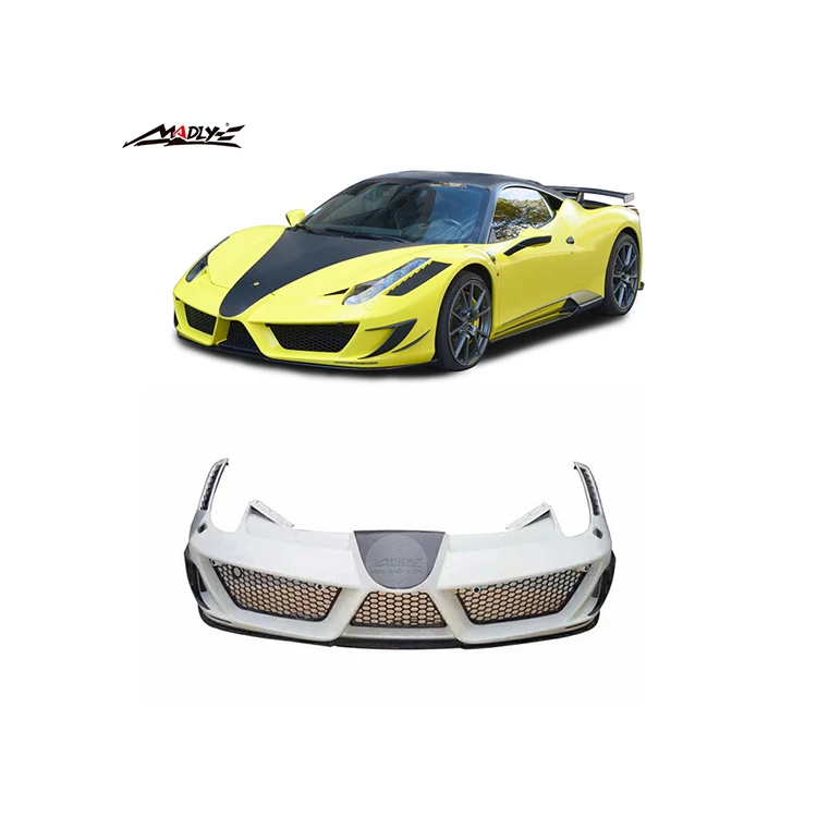 for  Madly F458 body kits factory for Ferrari F458 Front Bumper Rear Bumper Fenders Hood MY style