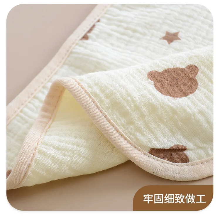 3 قطع مناشف أطفال 100% قطن قماش تجشؤ ناعم ماص للأولاد والبنات حديثي الولادة مقاس 19.5 × 9.5 بوصة #4