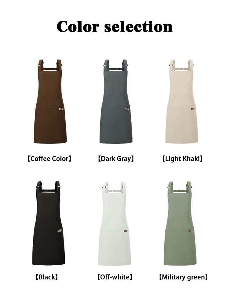 Mono delantal impermeable flexible: ropa protectora suave para restaurante, cafetería y uso al por menor, cómodo y resistente a las manchas