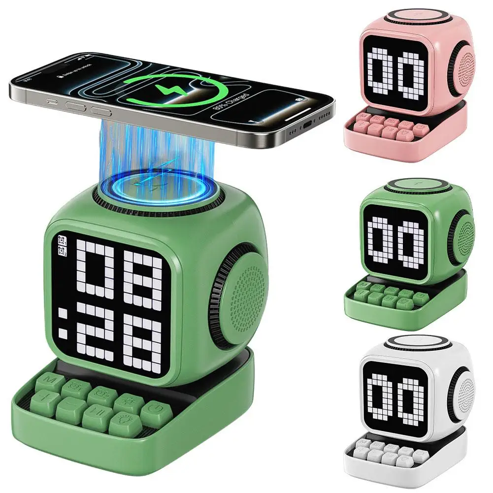 Audio Karaoke Small Speaker with Wireless Charging, Wireless Gift, Children's Small Mini Birthday Speaker, Bluetooth Charge H2G6