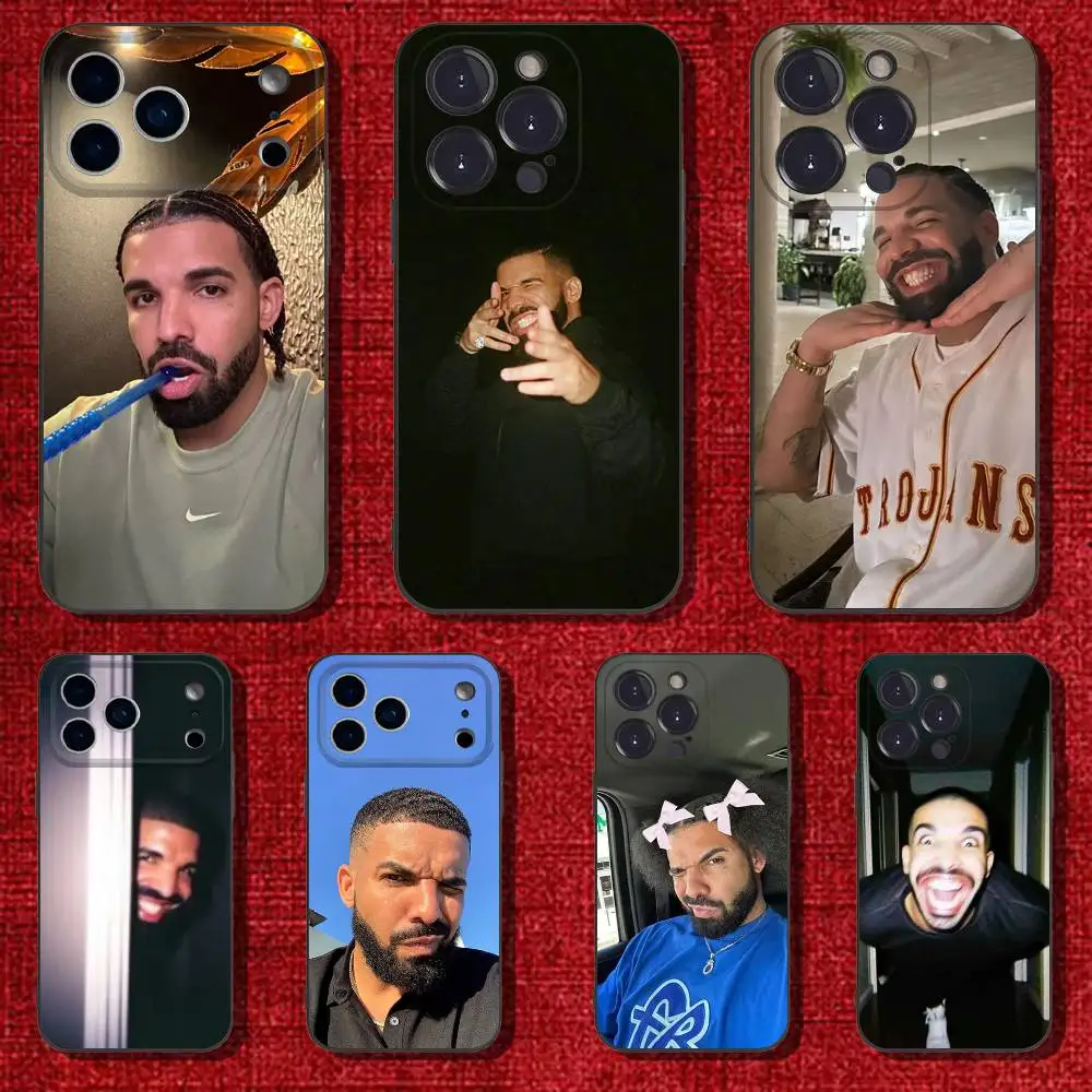 

Singer D-Drake Rapper Phone Case For iPhone 6,17,16,15,14,13,12,11 Plus,Pro Max,XS,X,XR,SE,Mini,8,7,Soft Silicone Black Cover