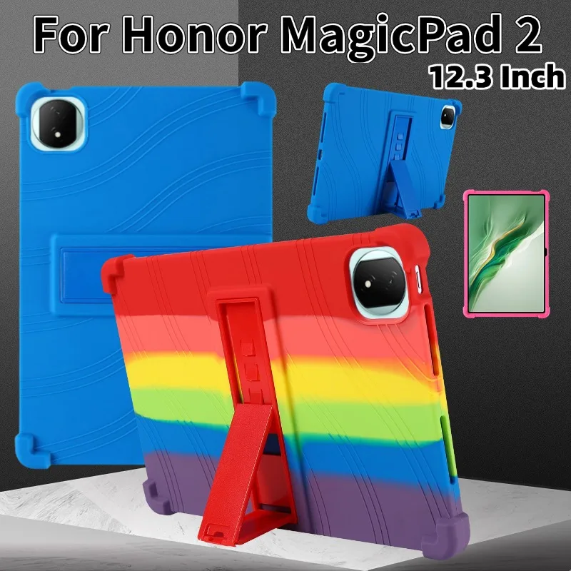 Case for Honor MagicPad 2 Tablet Cases ROD2-W69 W09 Coat Shockproof Cover Soft Silicon Stand Protective Shell 12.3 Inch