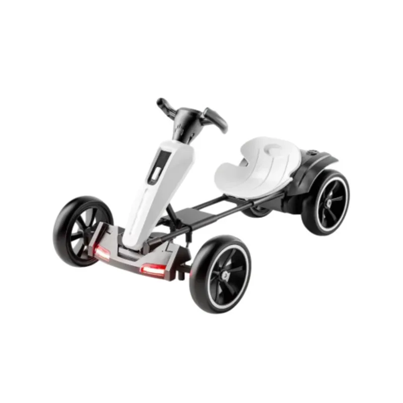 Kinderen 12V elektrische pedaalmap Go Kart Outdoor rit op speelgoed Verstelbare stoel Antislip EVA 4 wielen Jongens Meisjes