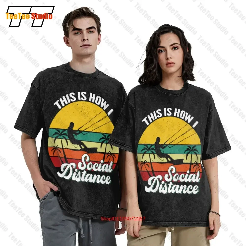 Kitesurfing This Is How I Social Distance Oversized T-Shirt Y3H5