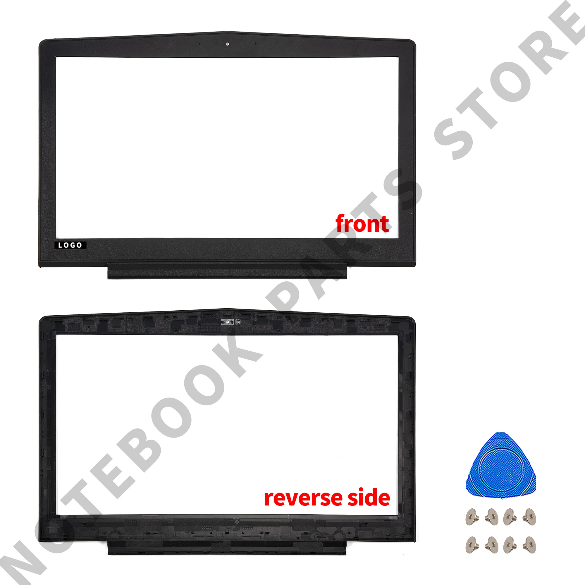 Imagem -03 - Moldura Dobradiças Case Tampa do Reparo Tampa Traseira Lcd 15.6 Legião Y52015 R720-15 Y520-15ikb R720-15ikb Novo