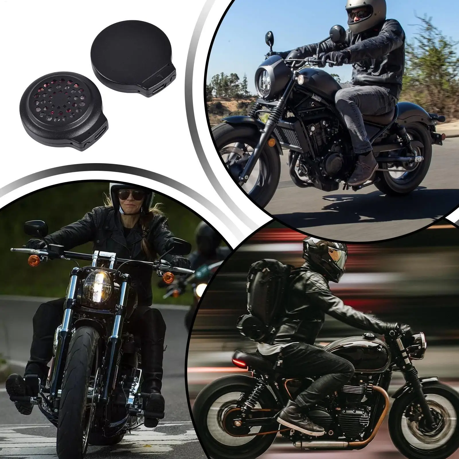 Motorcycle Helmet Headphones Wireless Noise-Canceling Motorbike Riding Helmet Headset For Women Men Riders Professionals Long