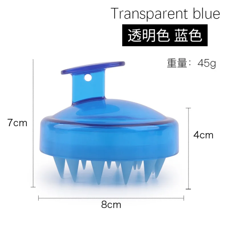 

문어 괄사 Wheat Straw Silicone Head Wash Clean Care Hair Root Itching Scalp Massage Comb Brush Magic Handle Brush Spa Massage Brush