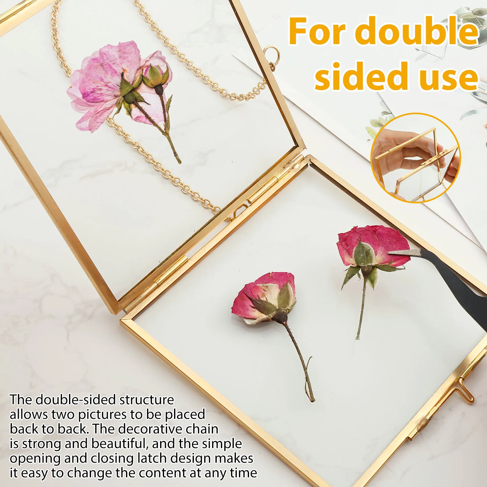 Glass Flower Frame Pressed Flowers