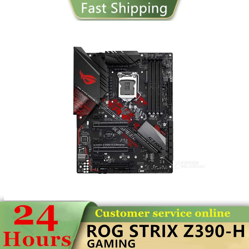 ROG STRIX Z390-H GAMING carte mère Utilisé Original LGA 1151 LIncome 1151 DDR4 64 Go M.2 NVcloser USB3.0 SATA3 Carte mère de bureau