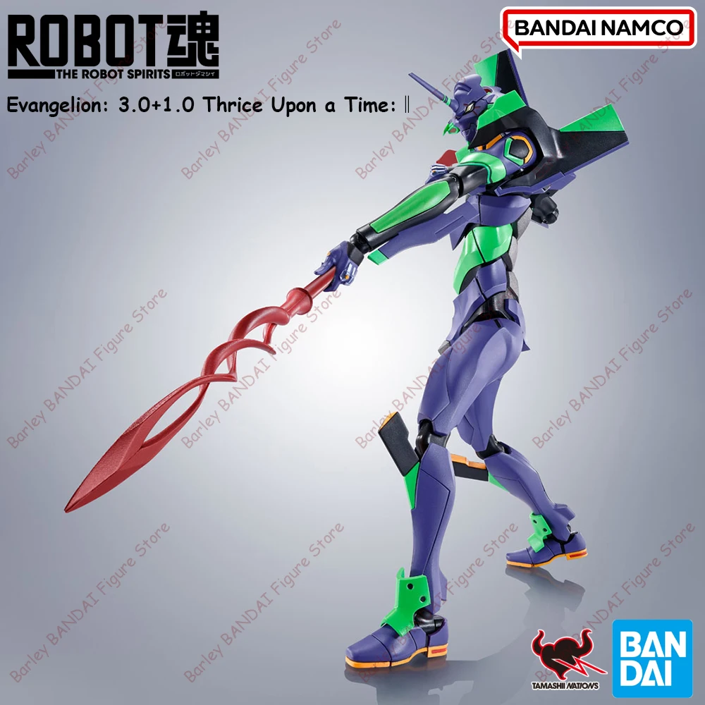 Auf Lager BANDAI THE ROBOT SPIRITS Evangelion Test Typ-01+Spear of Cassius Renewal Color Edition Action Assembly Modell Spielzeug Geschenk