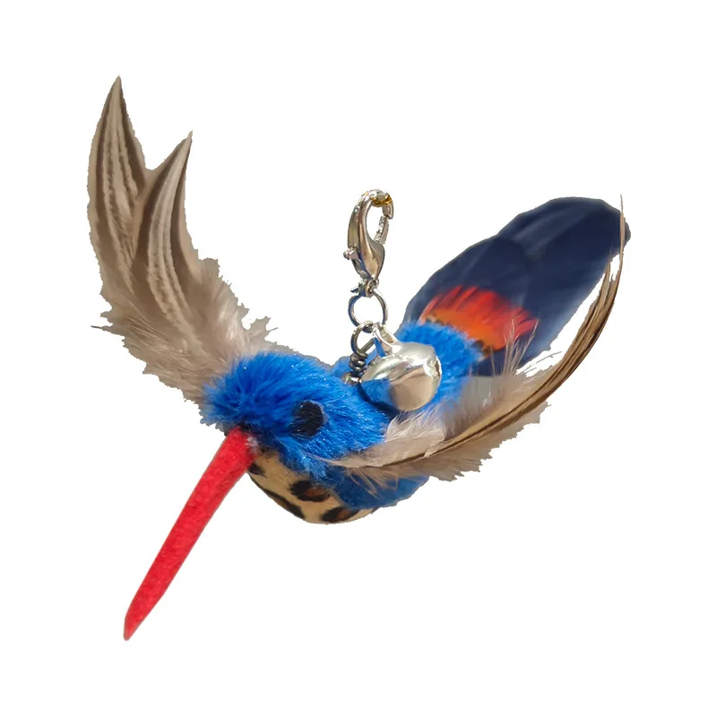 New Handfree Bird/Feather Cat Wand with Bell Powerful Suction Cup Interactive Toys for Cats Kitten Hunting Exercise Pet Products