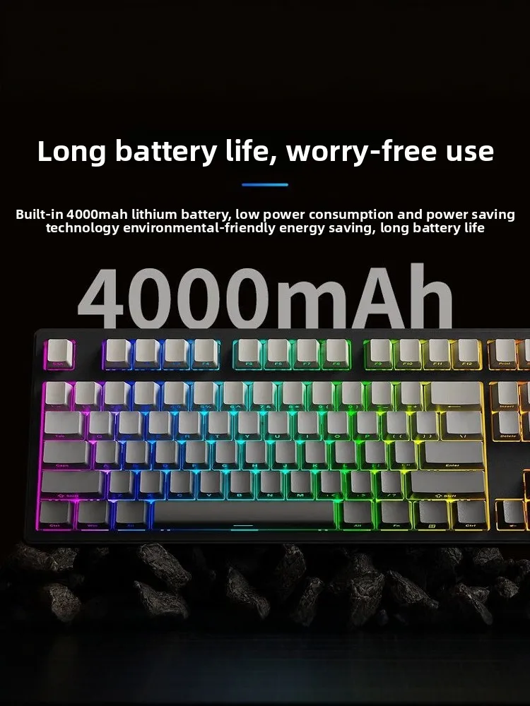 EWEADN Z87 mechanical keyboard wireless Bluetooth German imported cherry cherry shaft body e-sports game 108 keys