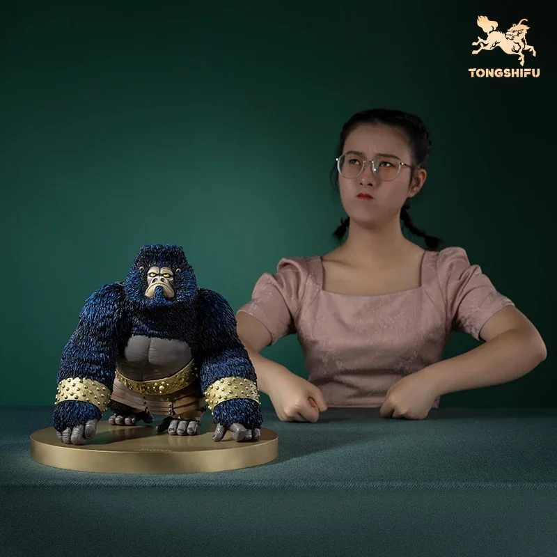 النحاس الحرفية الصينية الكرتون فيلم الكونغ فو الباندا تماثيل صغيرة على شكل حيوانات الغوريلا المنحوتات زخرفة سطح المكتب فن الديكور جمع