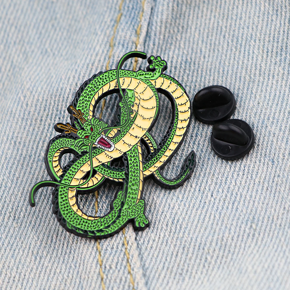 Shenlong Enamel Pin Brooches for Women Lapel Pins Anime Badges on Backpack Clothing Accessories Fashion Jewelry Gift