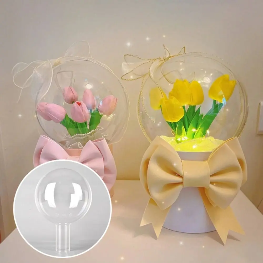 

New Transparent Flower Packing Box Acrylic DIY Flower Bouquet Ball Round Bobo Balloons Stand Wedding Birthday Party Decorations