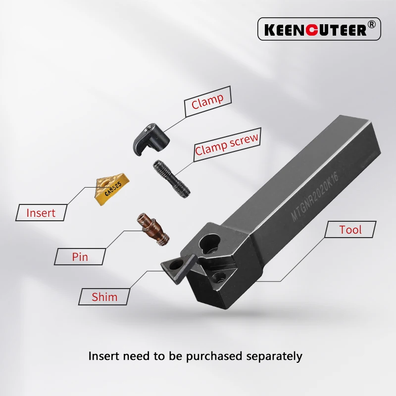 MTGNR1616 MTGNR2020 MTGNR2525 MTGNR3232 External Turning Tool MTGNR MTGNL Lathe Bar Turning Holder CNC Cutting Tool Cutter Bar