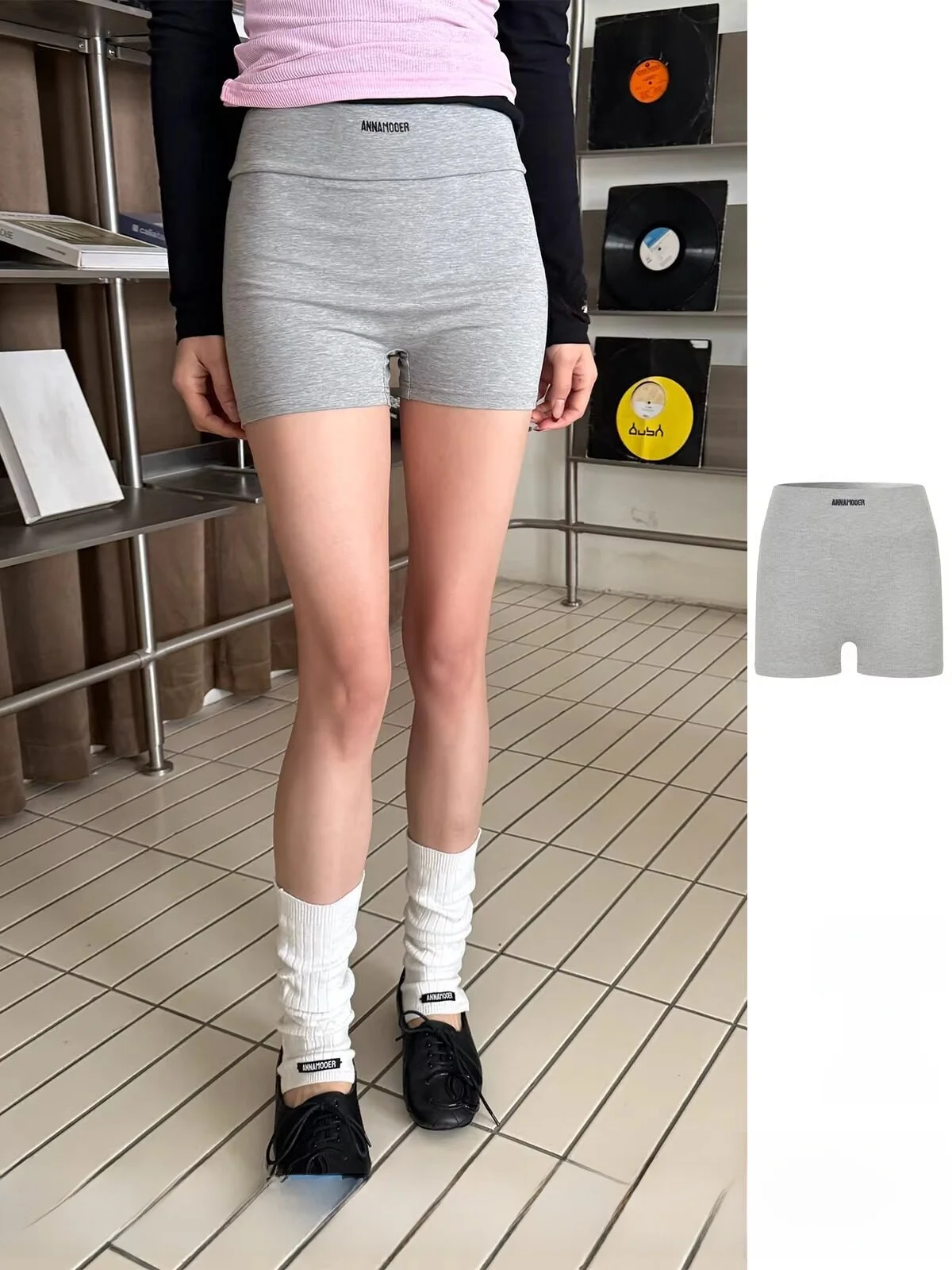 

Брюки-шорты с вышивкой бренда DEARSOCUTE: женские повседневные брюки из смесового хлопка со средней посадкой, ручная работа