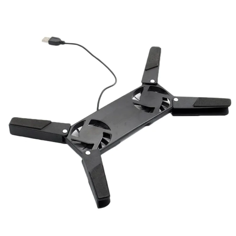 New Laptop Cooling Pad Laptop Cooler USB Powered Cooling Pad Bracket 2 Fans for Laptop Universal 7 15" 1 Laptop Stand image 3