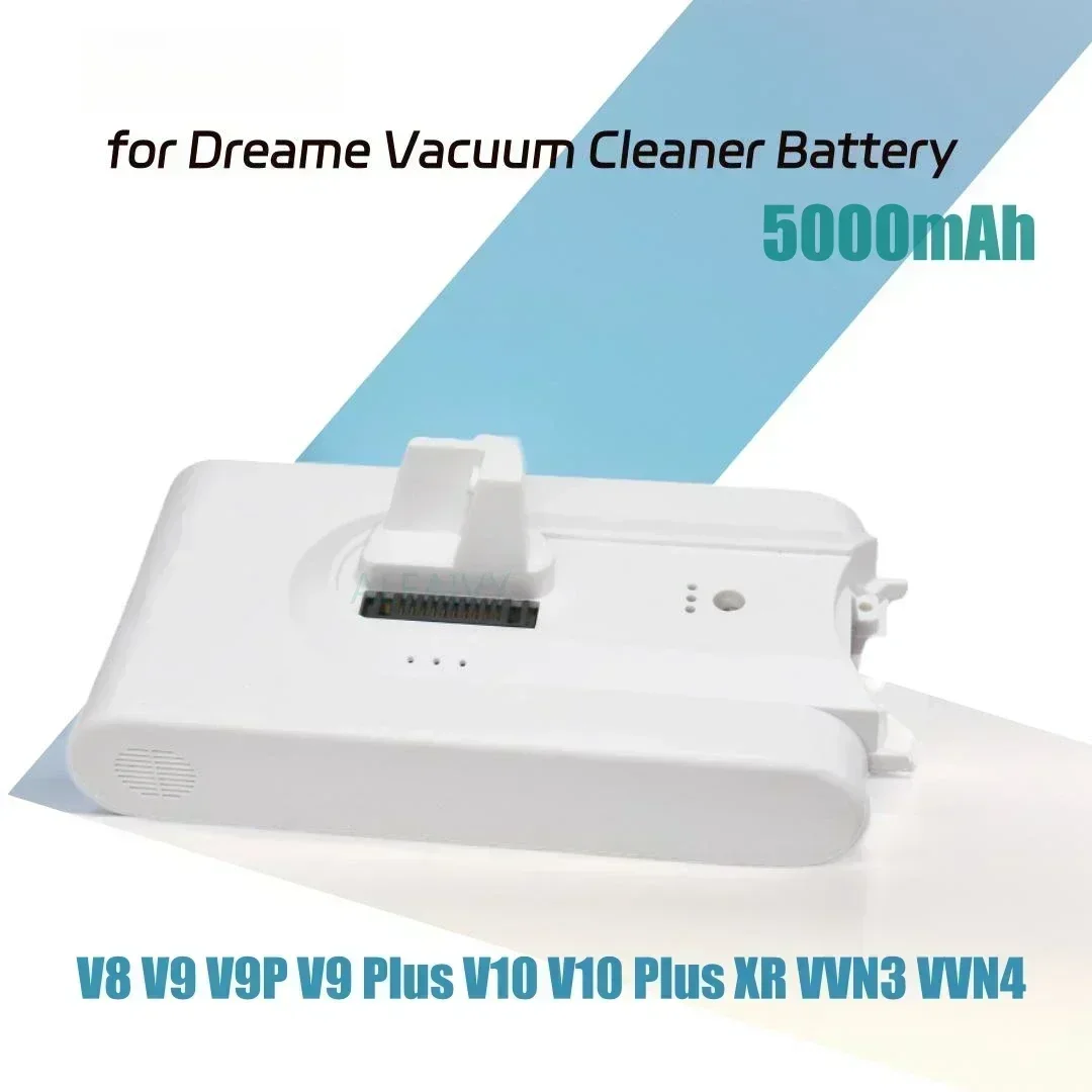 

5000mAh Lithium Ion Spare Battery: Replacement for Xiaomi Dreame V8/V9/V10/VVN3/VVN4/VVN5 Vacuum Cleaners
