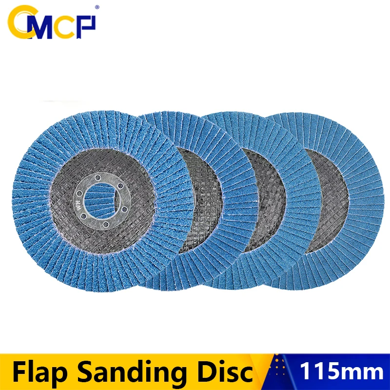 

CMCP 1/4pcs Flap Discs 115mm Zirconia Grinding Wheels 40/60/80/120 Grit Flap Discs Sanding Discs For Angle Grinder