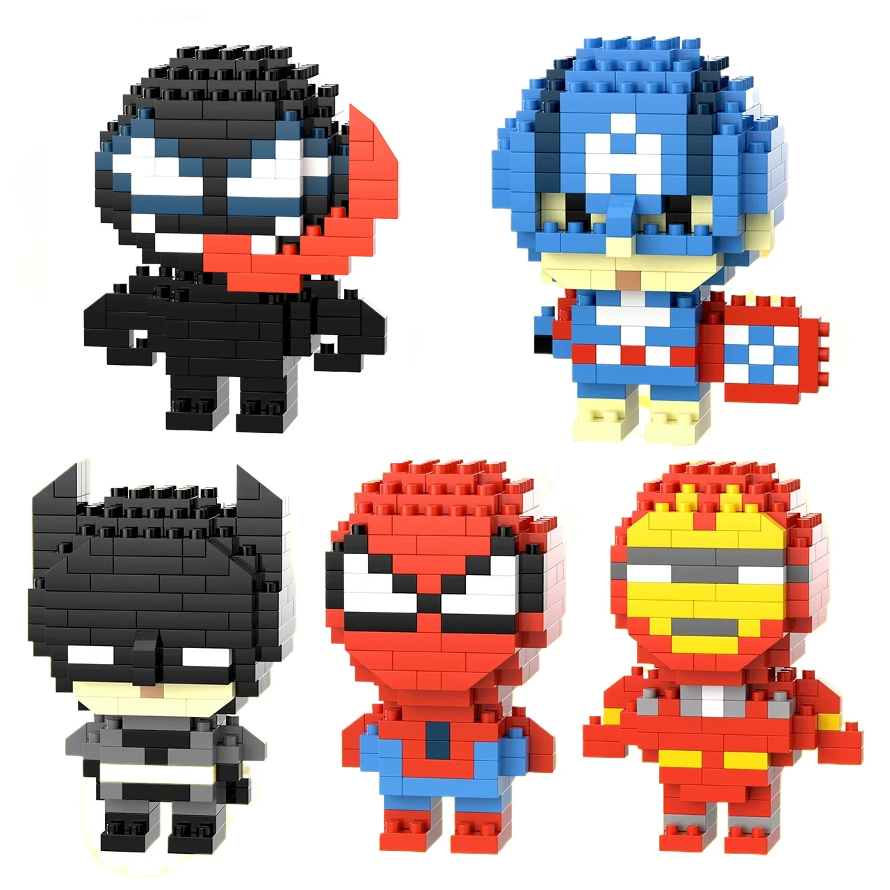 

Модель персонажа из мультфильма, Спайдер-Мэн, строительный конструктор, фигурки Дэдпула, Венома и Железного человека, игрушки Marvel Legends для детей, подарок на день рождения