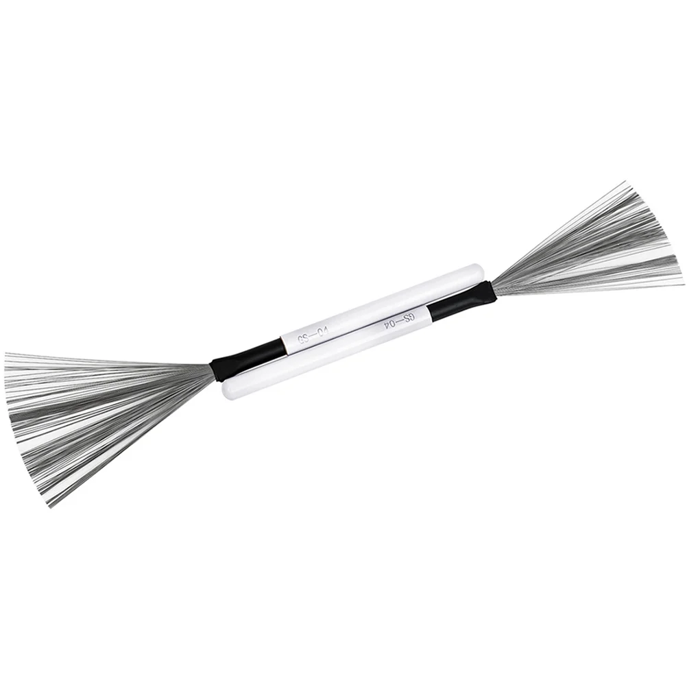 

Drum Brush Wire Percussion Instrument Maple Jazz High Carbon Steel Portable Wood Handle Soft Tones Drumsticks Beginner Kids