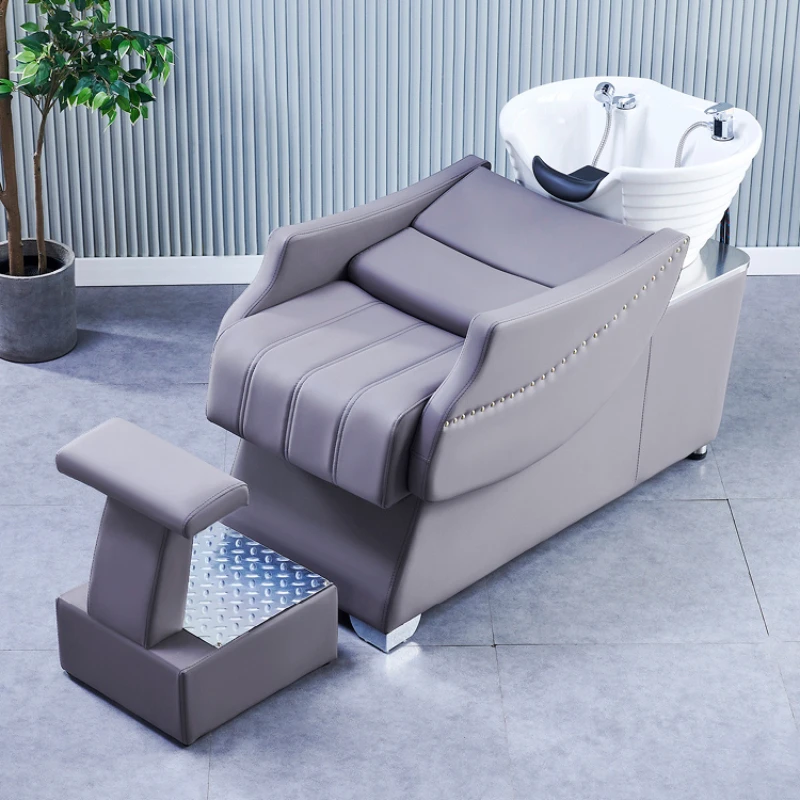 Salon Beauty Barber Shampoo Chairs Hair Wash Head Spa Shower Shampoo Bed Sink Luxury Lounge Lavacabezas Salon Furniture WKXYF