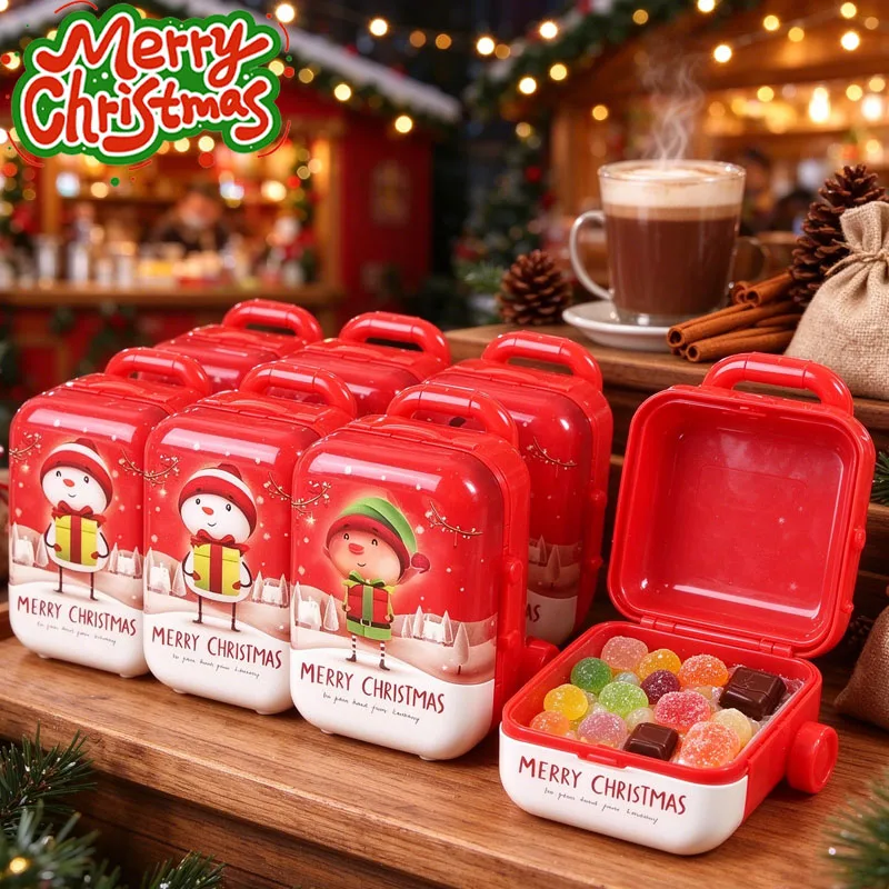 1-10PCS Xmas Creative New Year Gift Candy Box Case Christmas Decoration for Party Home Office  Friends Family Christmas Supplies