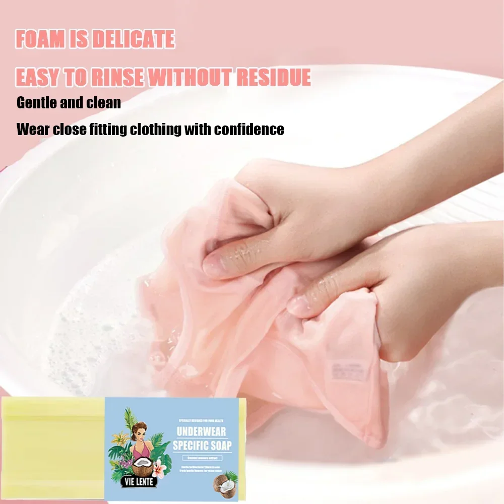 Underwear Cleaning Soap Natural Laundry Soap Deep Cleaning Soap for Removing Odors,Blood,urine Stains Gentle Cleaning VIE LENTE