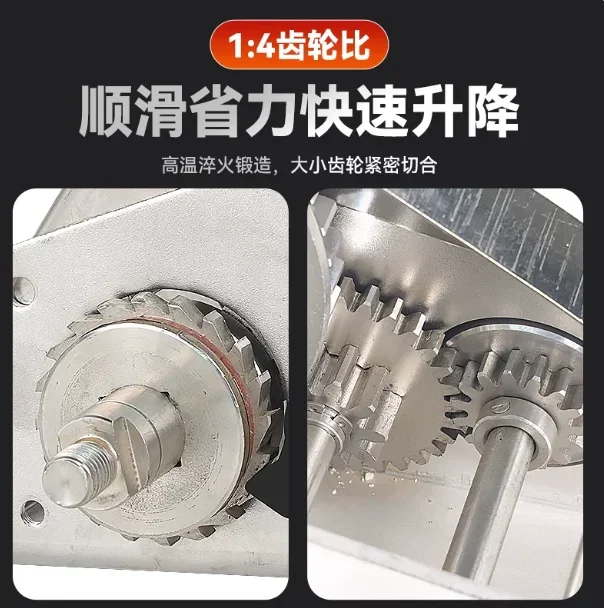 304 Stainless Steel Hand Winch, Self-locking Manual Crank Winch, Heavy Duty for Boat Trailer Lifting Towing