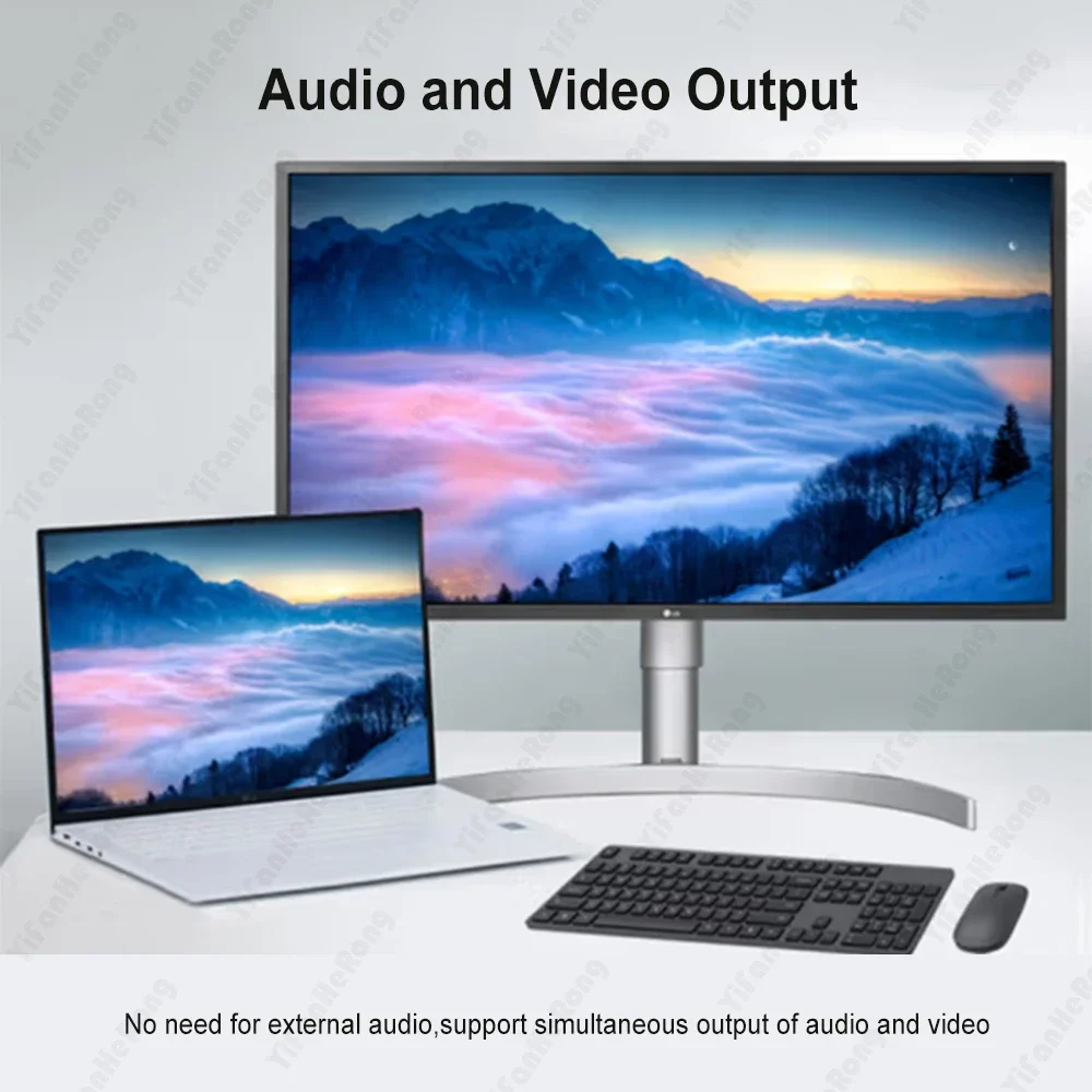4K 2K DisplayPort إلى HDMI-متوافق مع محول صوت الفيديو 1080P DP إلى HDMI-متوافق مع جهاز عرض الكمبيوتر المحمول PC DV