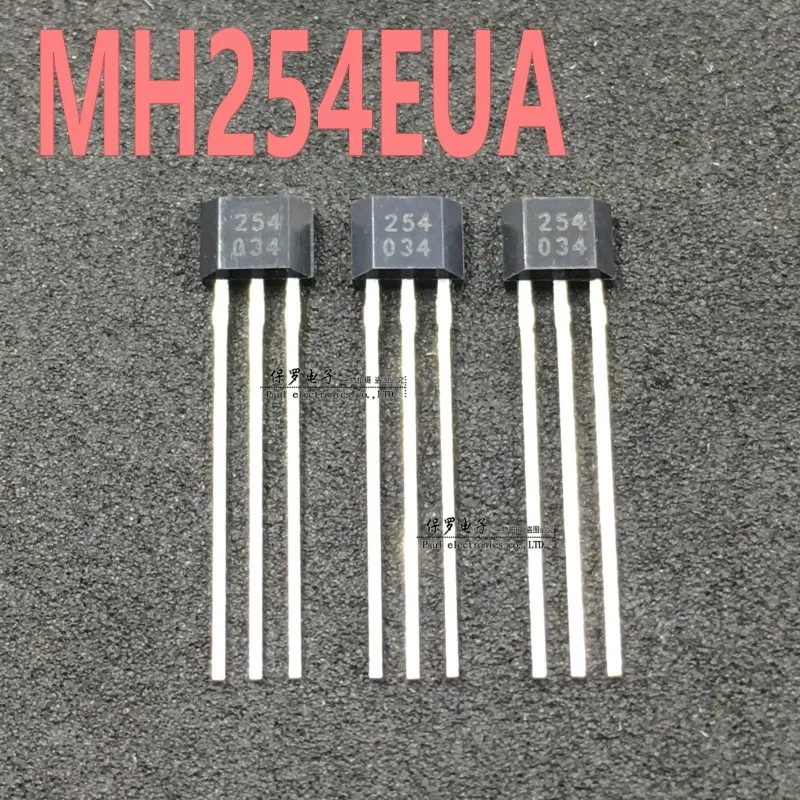 50pcs/ MH254EUA screen printing 254 TO-92S in-line single-pole low-power Hall switch element MH254EST