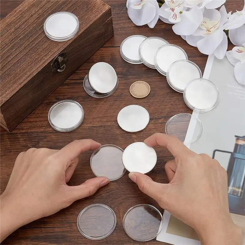 

YANA50I 40 PCS Blank Coin Engraving Blanks Coin Metal Stamping Blank Coin 40 Mm/1.57 Inch Round Tags Threaded Edged Coin
