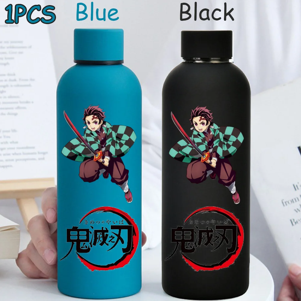Kimetsu No Yaiba 500ML Insulated Water Cup Game Anime Character Paint Small Mouth Bottle Cartoon Large Capacity Drinking Cup view 5