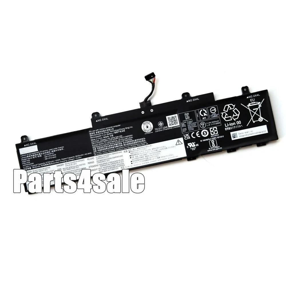 بطارية L21C3PG1 L21L3PG1 L21M3PG1 أصلية جديدة لأجهزة الكمبيوتر المحمول Lenovo ThinkPad L14 L15 Gen 3