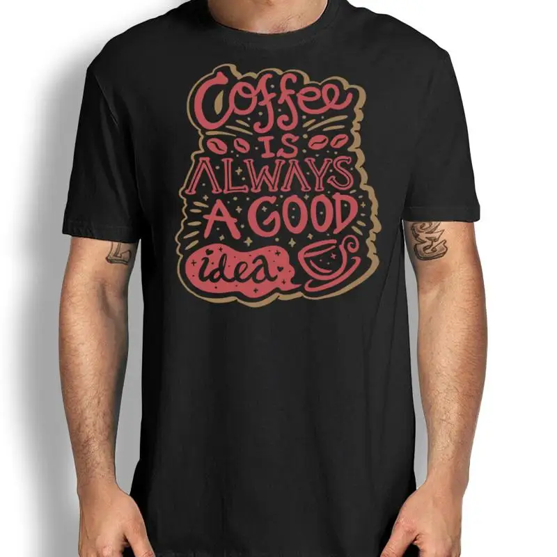 

Футболка «Кофе всегда хорошая идея», новинка «Я люблю»