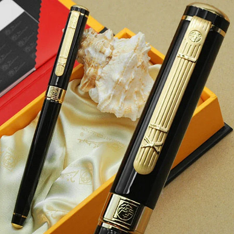 Picasso 902 High Quality Business Desige Roller Ball Pen Gold Plated Carved Writing
