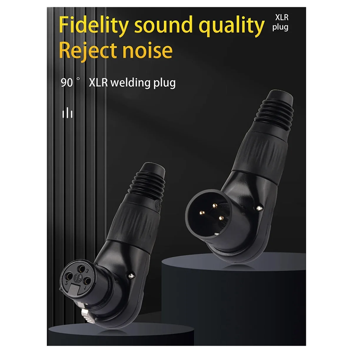 ABEP-L-Type 3 دبوس XLR ذكر/موصل سالب كابل الميكروفون 90 درجة سلك الصوت موصل لأنظمة مكبر الصوت XLR التوصيل #4