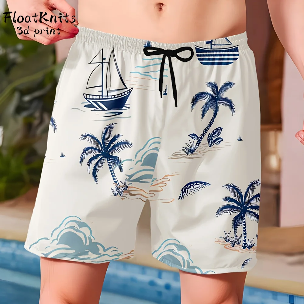 

Seaside Vacation Shorts Summer Trendy Men Swimwear Oversized Shorts for Men Quick-Drying Swimsuit for Man Summer Cool Shorts Y2k